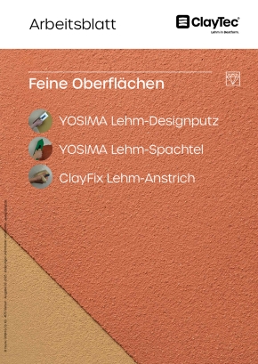 Das Arbeitsblatt "Feine Oberflächen" informiert über Farbtöne und Strukturen + gibt Tipps zur Verarbeitung